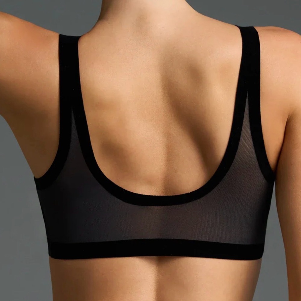 EBY Sheer Mesh Black Bralette & Bikini Panty Set - Picture 4 of 8